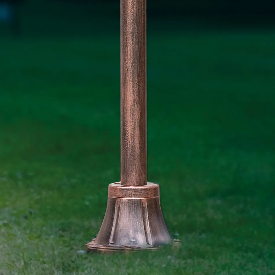 Latarnia zewnętrzna z klasycznego, ręcznie malowanego, zdobionego aluminium - Genua Viadurini