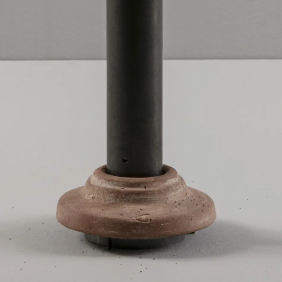 Latarnia zewnętrzna z aluminium i Galestro Made in Italy - Toscot Spoleto Viadurini