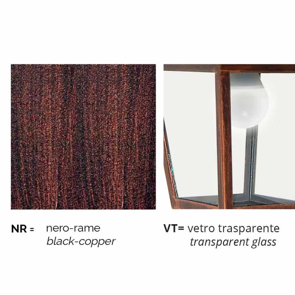 Klasyczna aluminiowa lampa ogrodowa wykonana we Włoszech, Aquilina Viadurini