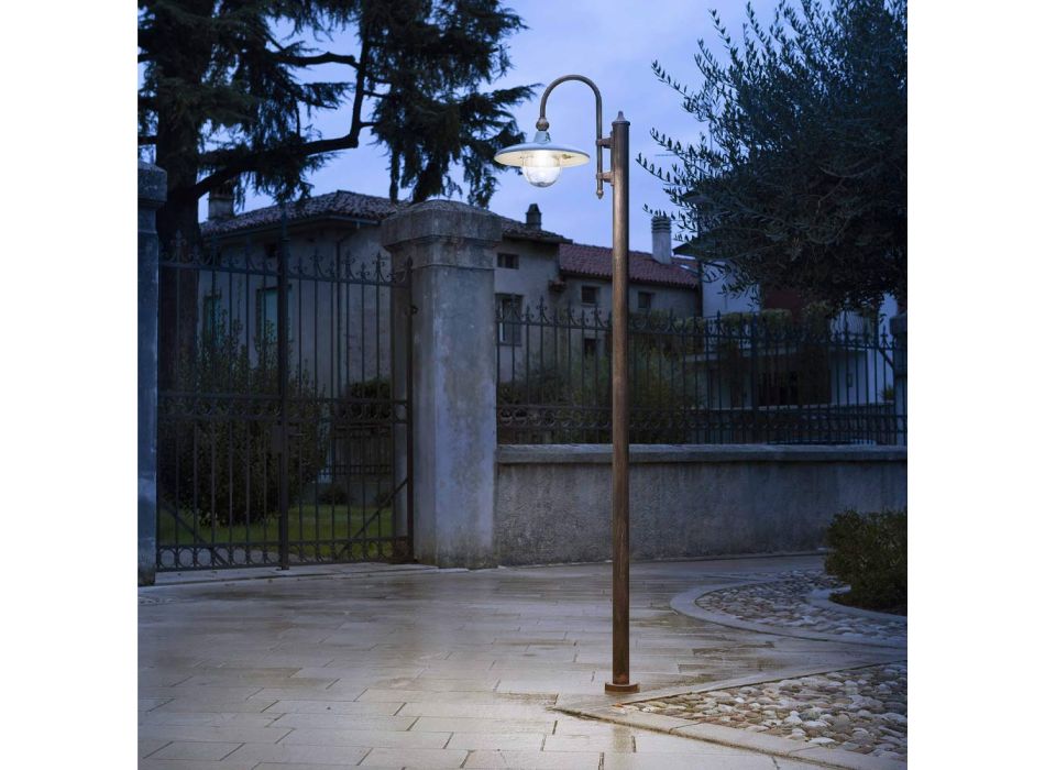 Aluminiowa lampa ogrodowa z 1, 2 lub 3 lampkami - Campobasso Viadurini
