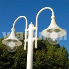 Lampa ogrodowa z białego odlewanego aluminium wykonana z Włoch, Anusca Viadurini