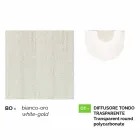 Lampa ogrodowa z białego odlewanego aluminium wykonana z Włoch, Anusca Viadurini