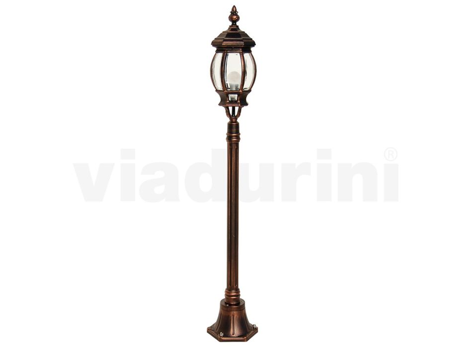 Aluminiowa lampa ogrodowa w stylu vintage Made in Italy - Leona Viadurini