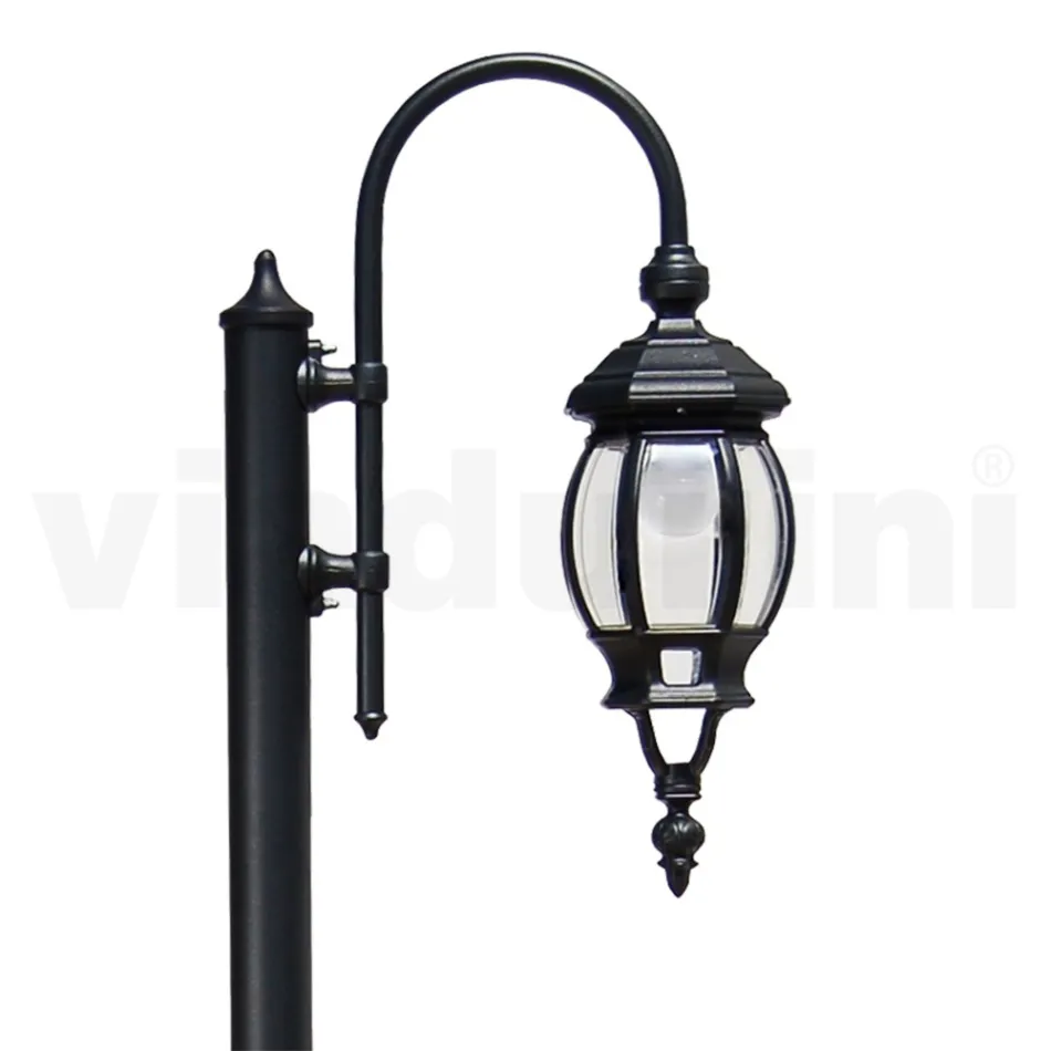 Lampa ogrodowa w stylu vintage z antracytowego aluminium Made in Italy - Empire Viadurini
