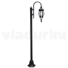 Lampa ogrodowa w stylu vintage z antracytowego aluminium Made in Italy - Empire Viadurini