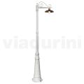 Zabytkowa lampa ogrodowa z aluminium i mosiądzu Made in Italy - Adela