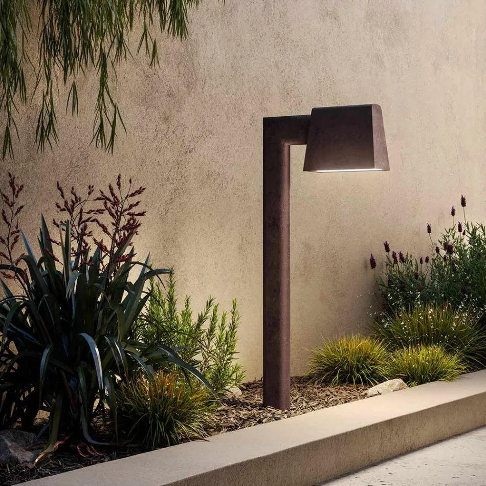 Latarnia zewnętrzna w antycznym brązowym metalu 2 wysokości - Saint Tropez autorstwa Il Fanale Viadurini