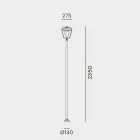 Zabytkowa latarnia zewnętrzna z miedzi i mosiądzu, 2 wysokości - Calmaggiore autorstwa Il Fanale Viadurini
