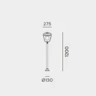 Zabytkowa latarnia zewnętrzna z miedzi i mosiądzu, 2 wysokości - Calmaggiore autorstwa Il Fanale Viadurini