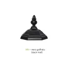 Lampa ogrodowa 2 światła w aluminiowym stylu vintage Made in Italy - Leona Viadurini