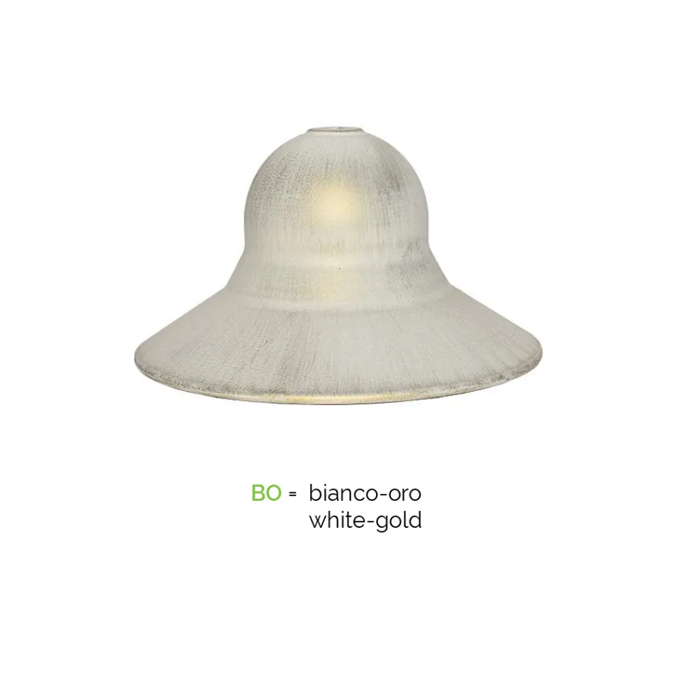 Lampa ogrodowa z 3 lampkami z aluminium Made in Italy - Cassandra Viadurini