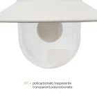 Lampa ogrodowa z 3 lampkami z aluminium Made in Italy - Cassandra Viadurini