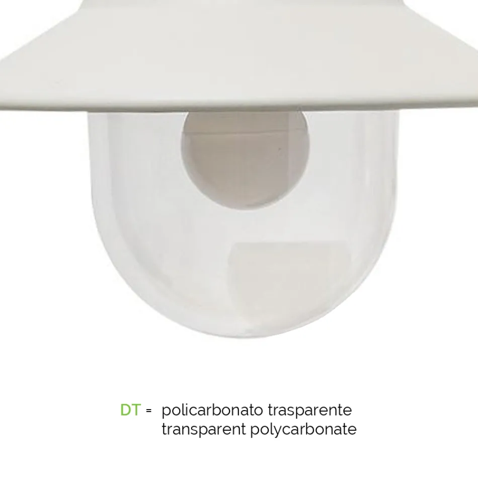 Lampa ogrodowa z 3 lampkami z aluminium Made in Italy - Cassandra Viadurini