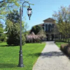 Lampa ogrodowa w stylu vintage z antracytowego aluminium Made in Italy - Empire Viadurini