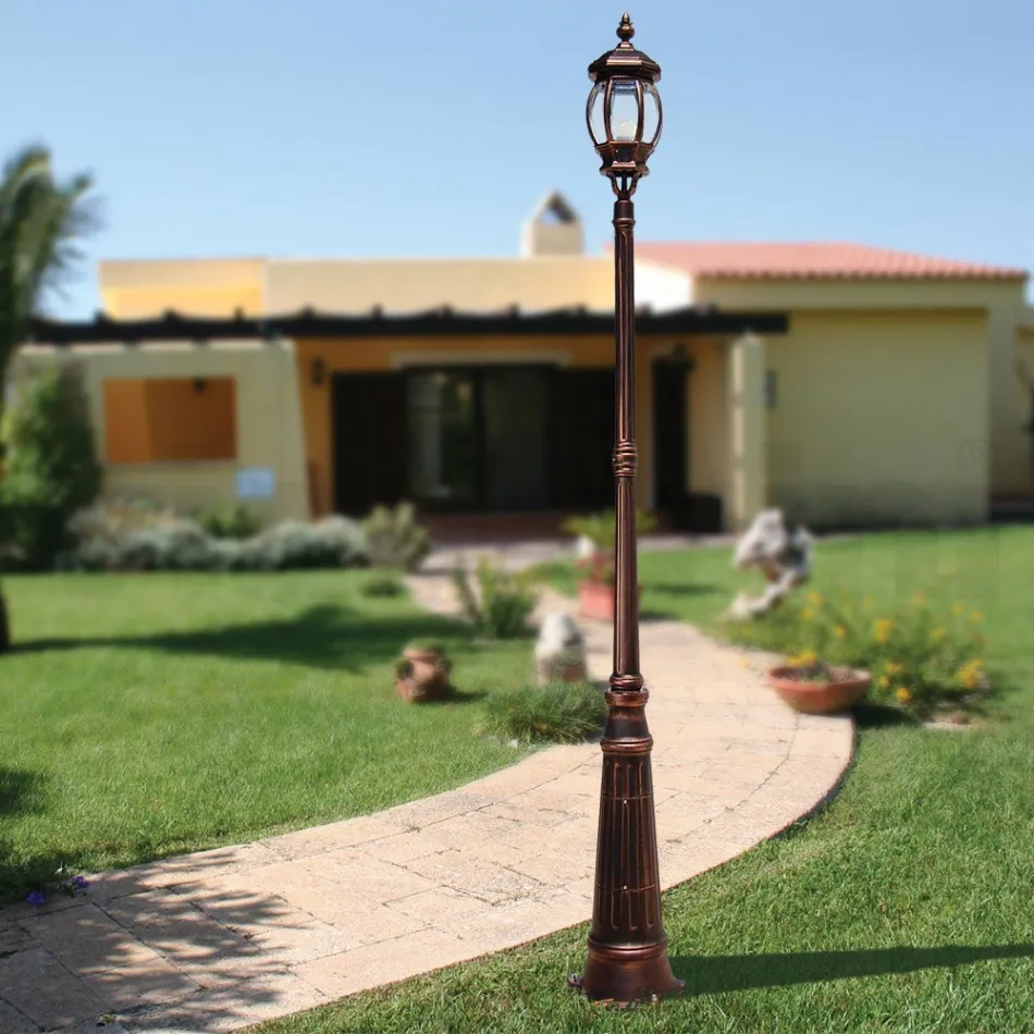 Lampa w stylu vintage z odlewanego ciśnieniowo aluminium Made in Italy - Leona Viadurini