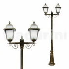 Lampa zewnętrzna z dwoma światłami z aluminium, wyprodukowana we Włoszech, Kristel Viadurini