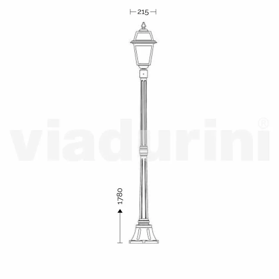 Latarnia do klasycznego pleneru wykonana we Włoszech, Kristel Viadurini