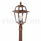 Zewnętrzny słupek lampy z odlewanego ciśnieniowo aluminium produkowanego we Włoszech, Kristel Viadurini