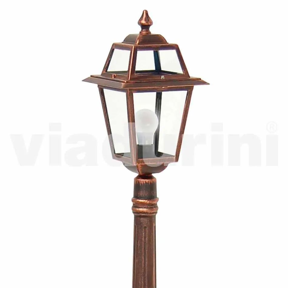 Zewnętrzny słupek lampy z odlewanego ciśnieniowo aluminium produkowanego we Włoszech, Kristel Viadurini