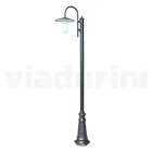 Lampa uliczna w stylu vintage z antracytowego szarego aluminium Made in Italy - Belen Viadurini