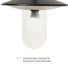 Lampa uliczna w stylu vintage z antracytowego szarego aluminium Made in Italy - Belen Viadurini