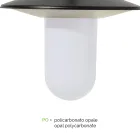 Zabytkowa lampa ogrodowa 2 światła z aluminium Wyprodukowano we Włoszech - Belen Viadurini