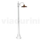 Lampa vintage z aluminium z dyfuzorem z mosiądzu Made in Italy - Adela Viadurini