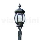 Zabytkowa lampa zewnętrzna z antracytowego aluminium Made in Italy - Empire Viadurini