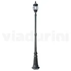 Zabytkowa lampa zewnętrzna z antracytowego aluminium Made in Italy - Empire Viadurini