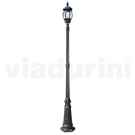 Zabytkowa lampa zewnętrzna z antracytowego aluminium Made in Italy - Empire Viadurini