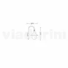 Latarnia ścienna do użytku na zewnątrz w aluminium produkowanym we Włoszech, Anusca Viadurini