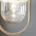 Zewnętrzna latarnia wisząca z ręcznie malowanego aluminium - Bari Viadurini