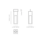 Latarnia zewnętrzna z czarną aluminiową konstrukcją Made in Italy - Eve Viadurini