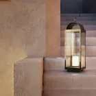 Naziemna latarnia ogrodowa ze świecą Il Fanale Viadurini