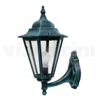 Latarnia ogrodowa z przezroczystego szkła i 5 aluminiowych wykończeń - Pinako Viadurini