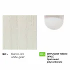 Latarnia ścienna Anusca do użytku na zewnątrz z białego aluminium produkowanego we Włoszech Viadurini