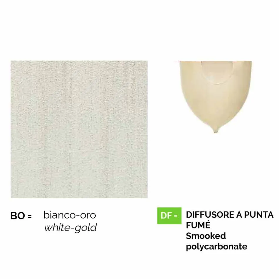 Latarnia ścienna Anusca do użytku na zewnątrz z białego aluminium produkowanego we Włoszech Viadurini