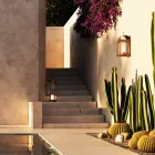 Il Fanale żelazna lub mosiężna zewnętrzna latarnia ścienna Viadurini