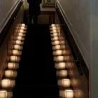 Latarnia zapachowa z wosku z efektem zarysowań i świeczką typu tealight Made in Italy - Famme Viadurini