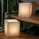 Latarnia zapachowa z wosku z efektem zarysowań i świeczką typu tealight Made in Italy - Famme Viadurini