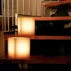 Latarnia zapachowa z wosku z efektem zarysowań i świeczką typu tealight Made in Italy - Famme Viadurini