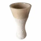 Umywalka z białą kolumną z naturalnego kamienia Iris, unikatowa Viadurini