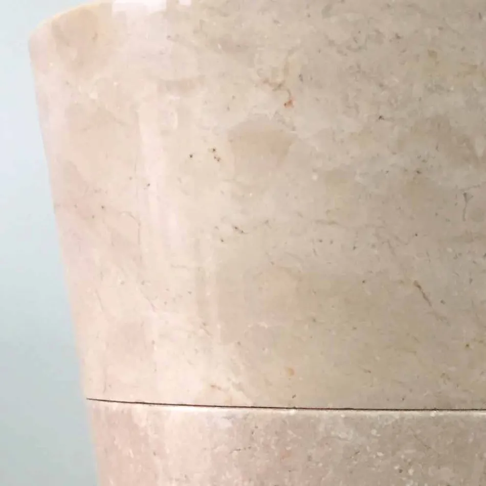 Igor ręcznie malowany, połysk biały stożkowy umywalka Viadurini