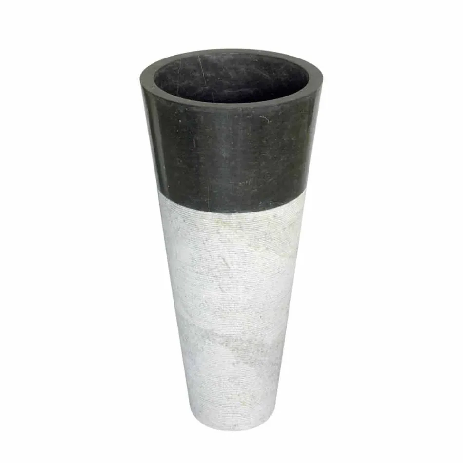 Kolumna umywalkowa Natural Black kamień stożkowy Raja Viadurini