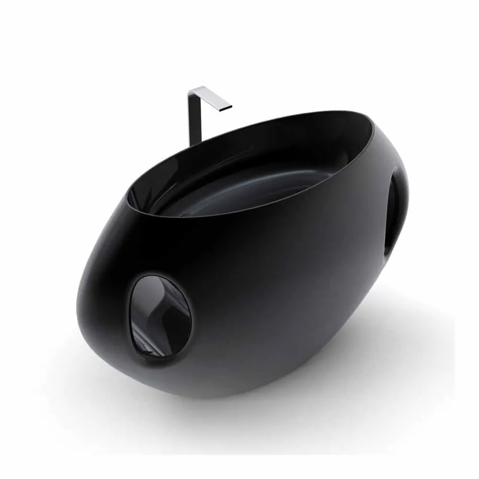 Umywalka nowoczesną kolumnę projekt Pandora wykonany we Włoszech Viadurini