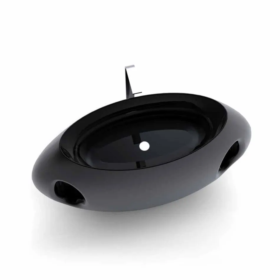 Umywalka nowoczesną kolumnę projekt Pandora wykonany we Włoszech Viadurini