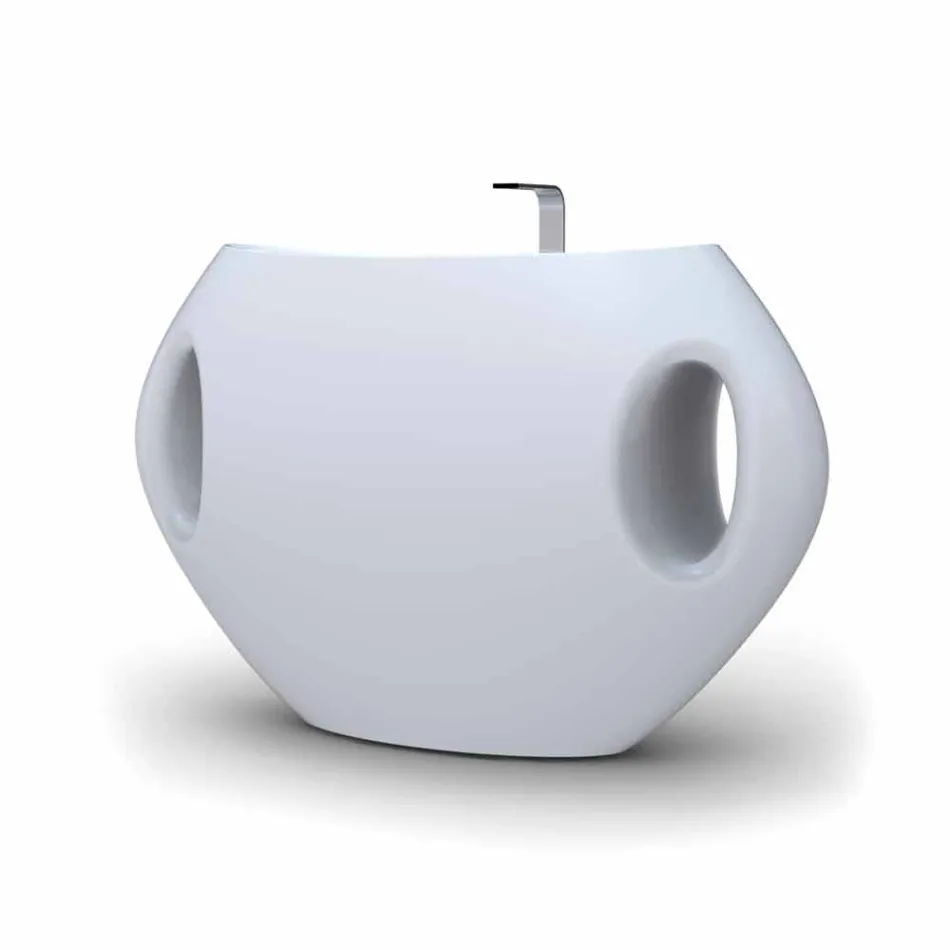 Umywalka nowoczesną kolumnę projekt Pandora wykonany we Włoszech Viadurini