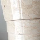 Projekt umywalki łazienkowej w białym kamieniu Brent, unikatowy element Viadurini