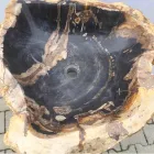 Zlewozmywak cokołowy design w kolorze Ley z naturalnego kamienia, ręcznie robiony Viadurini