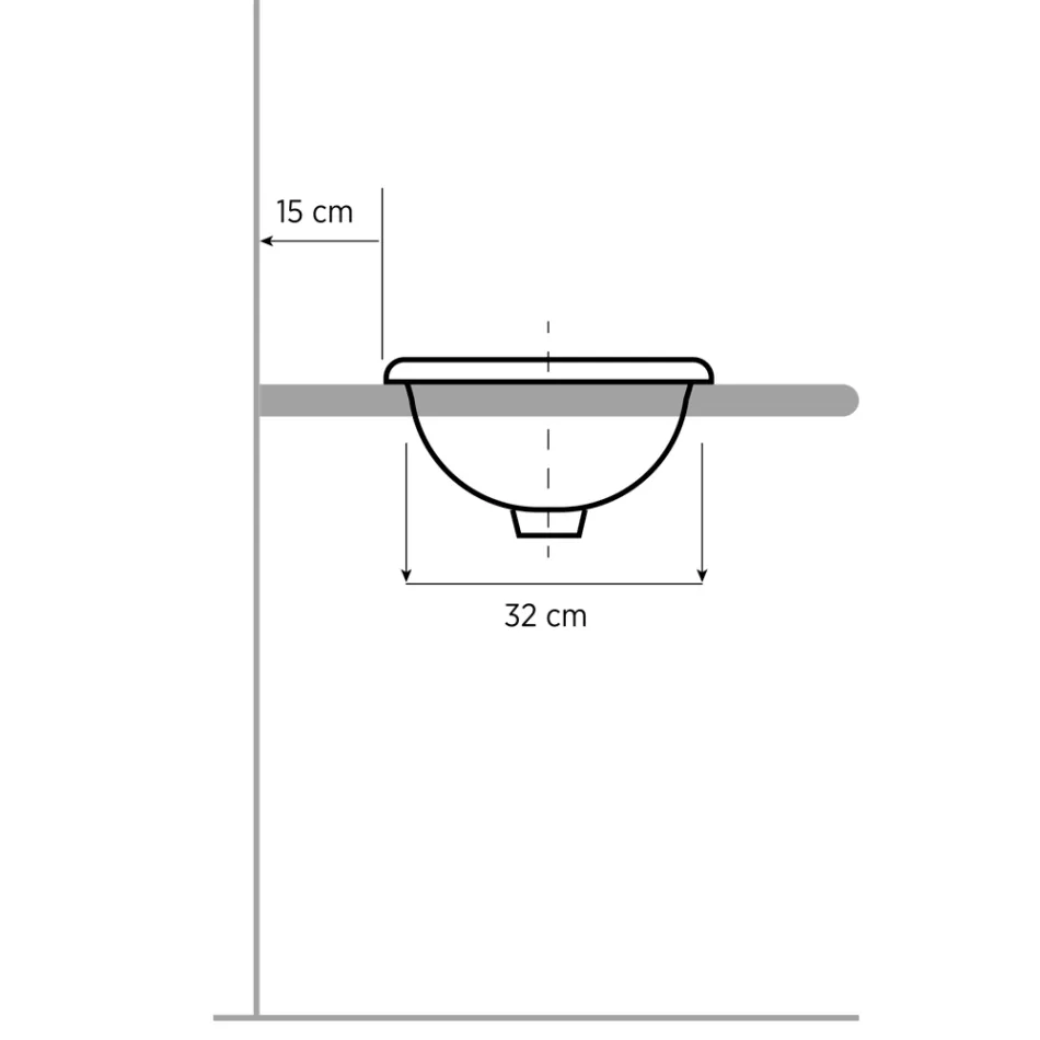 Wbudowana umywalka dekoracyjna z gliny ognistej i 24-karatowego złota wykonana we Włoszech, Otis Viadurini